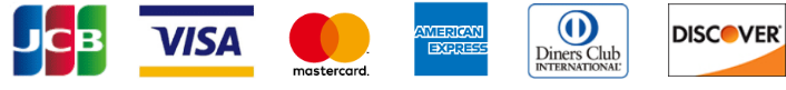 JCB, VISA, MasterCard,AMERICAN EXPRESS,DINERS